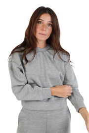 Lucie Heather Grey Scuba Pullover and Victoria Scuba Pant