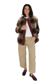 Sophie Plaid Sherpa Jacket