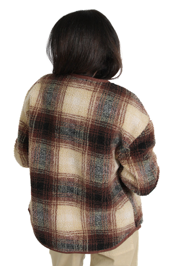 Sophie Plaid Sherpa Jacket