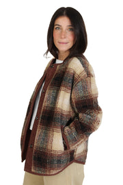 Sophie Plaid Sherpa Jacket