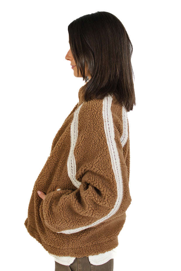 Nikita Sherpa Camel Jacket