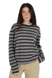 Grey Stripe Sweater