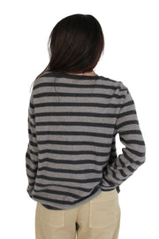 Grey Stripe Sweater