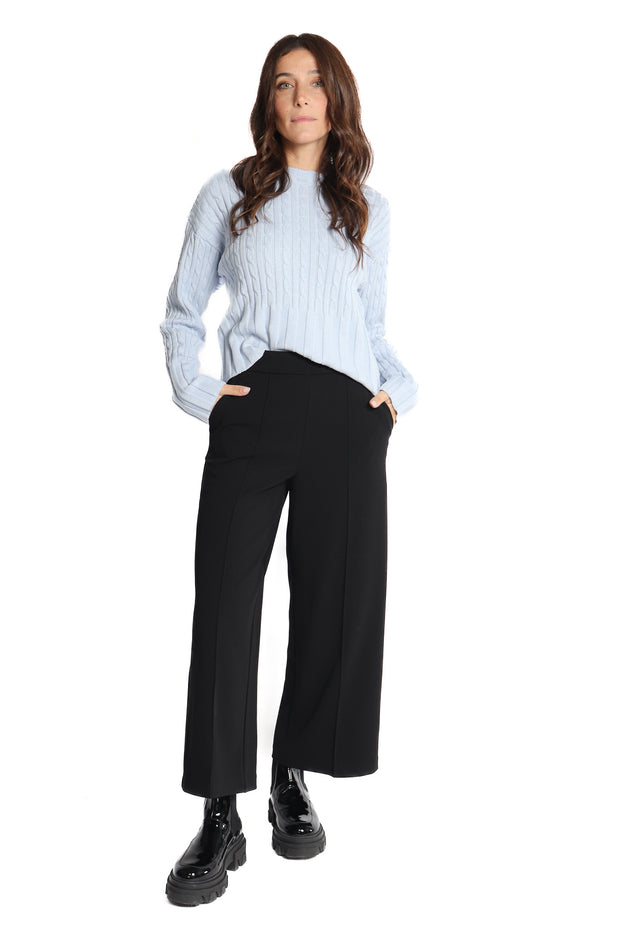 Thea Cable Crew Sweater
