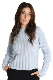 Thea Cable Crew Sweater