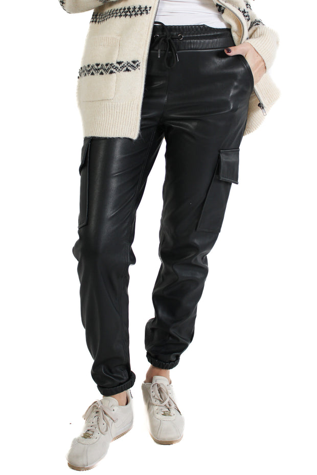 Blair Black Vegan Leather Pant