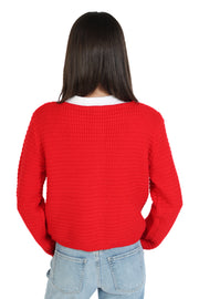 Brenda Red Cardigan