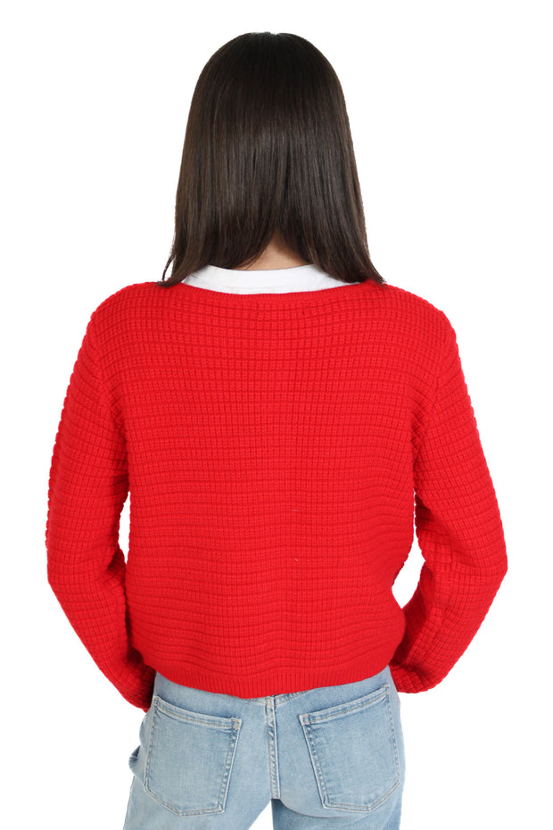Brenda Red Cardigan