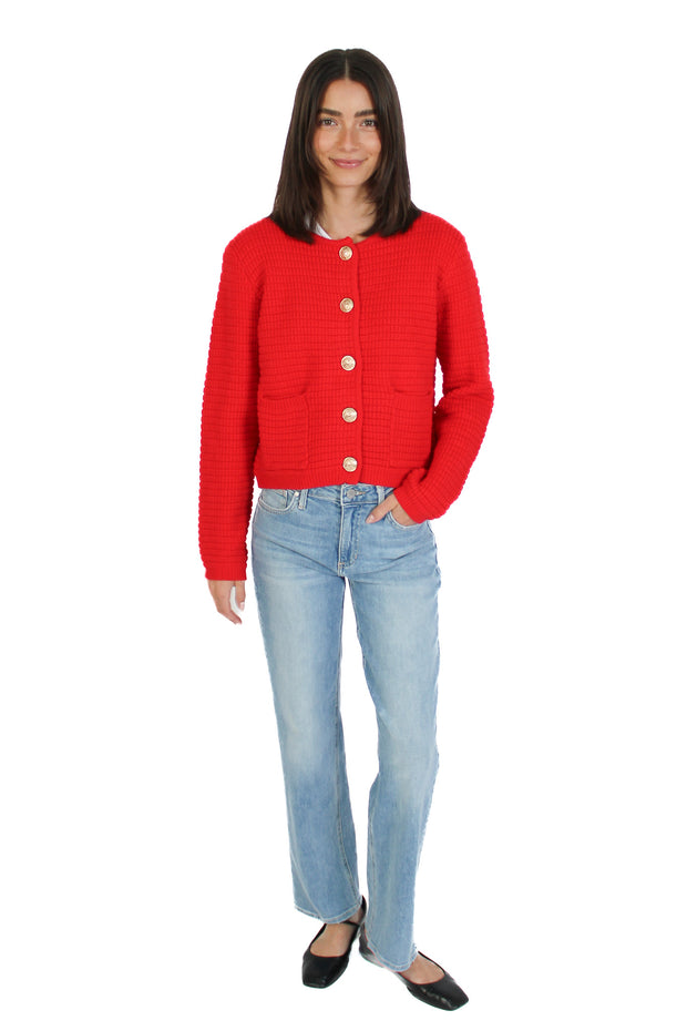 Brenda Red Cardigan