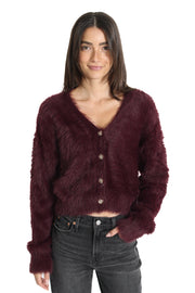 Adhita Burgundy Cardigan