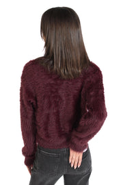 Adhita Burgundy Cardigan