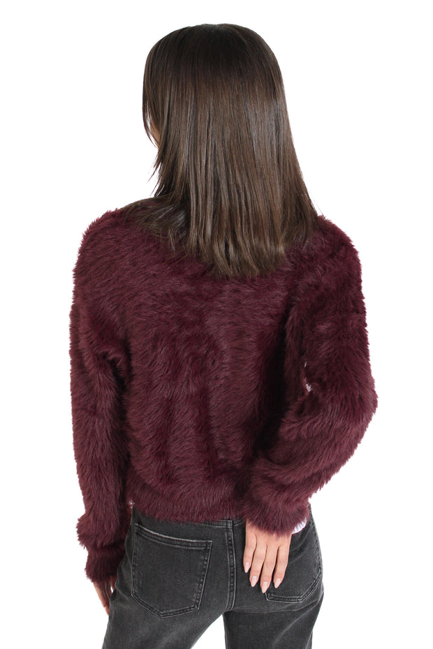 Adhita Burgundy Cardigan