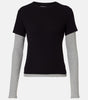 Bronson Black and Grey Layered Top