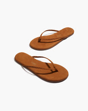 Camel Lily Braid Flip Flops