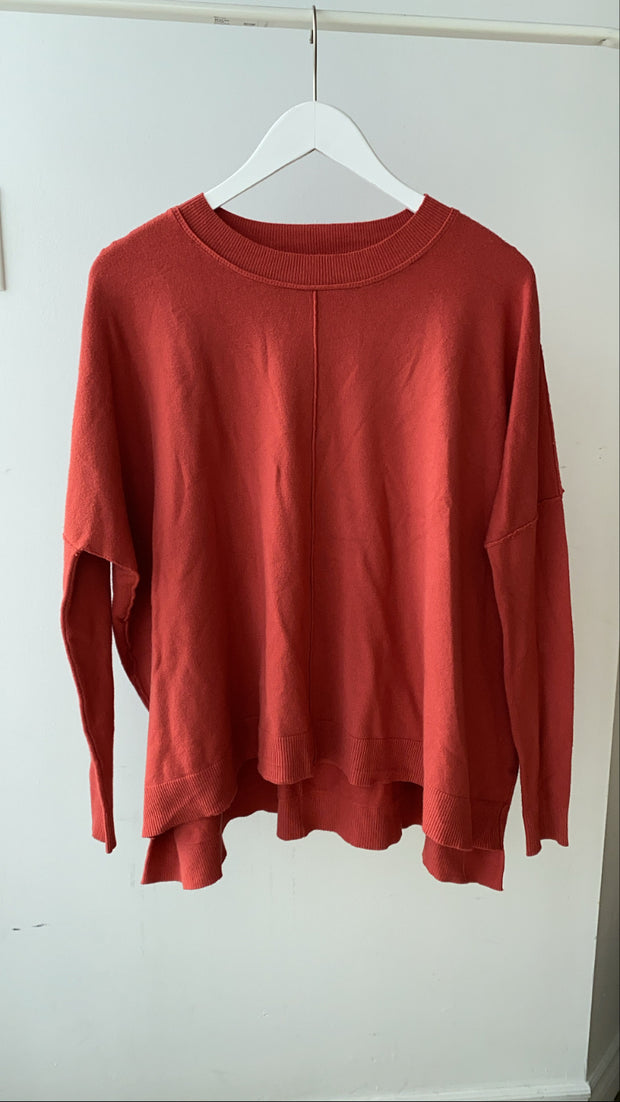 Rust Soft Crewneck Sweater