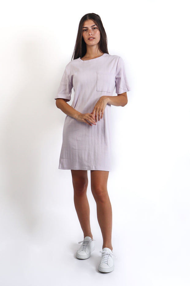 Orchid Ribbed Knit Dress