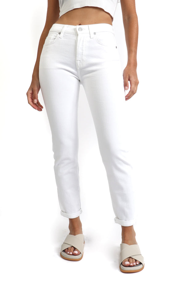 Josefina Feminine Boyfriend White Jean