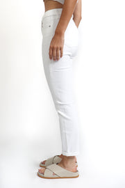 Josefina Feminine Boyfriend White Jean