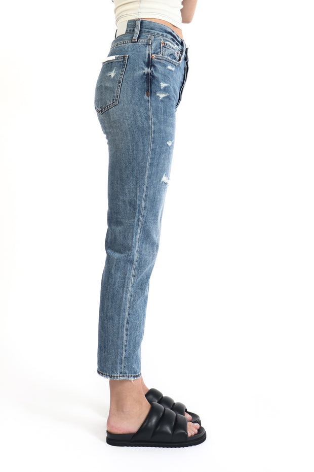 Charlie High Rise Straight Leg Jean in Antidote