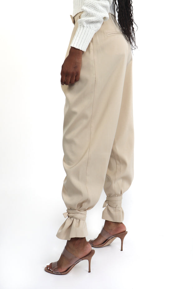 Buy TsiMzqM Mens Pants Casual Men Solid Color Loose HipHop Ankle Tie Pants  Elastic Waist Trousers Black at Amazonin