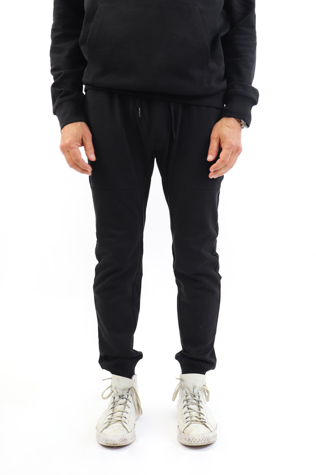 Men's Black French Terry Joggers