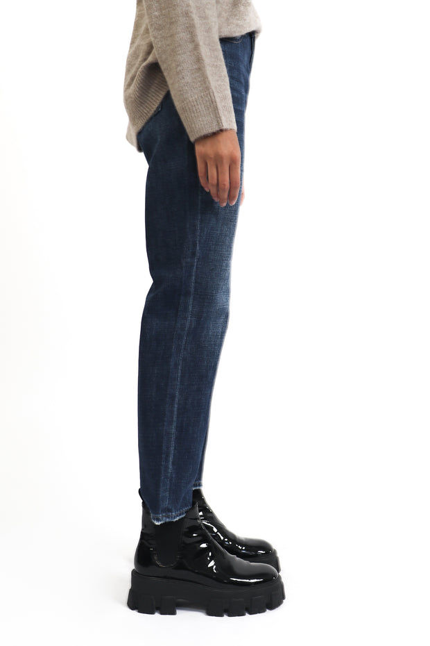 Charlie High Rise Straight Leg Jean in Pacific