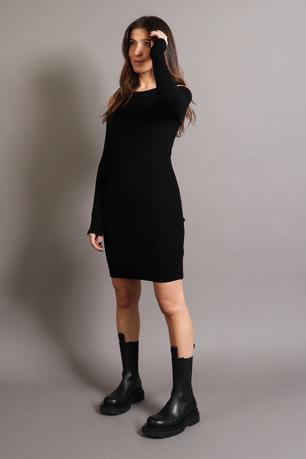 Linnie Ribbed Cut Out Dress