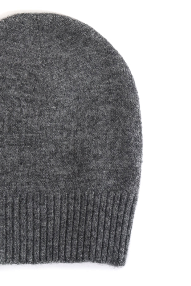 Dark Grey Knit Beanie