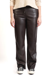 Chocolate Brown Vegan Leather Pant