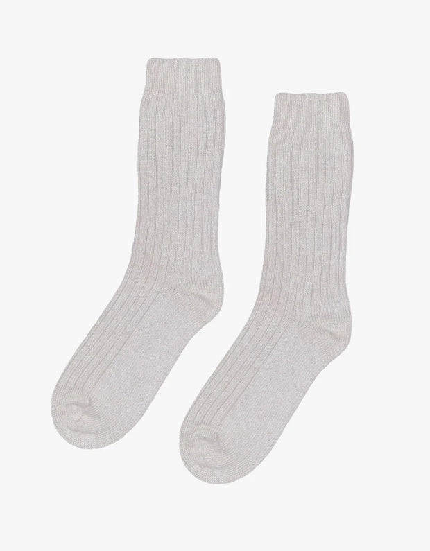 Heather Grey Merino Wool Blend Socks