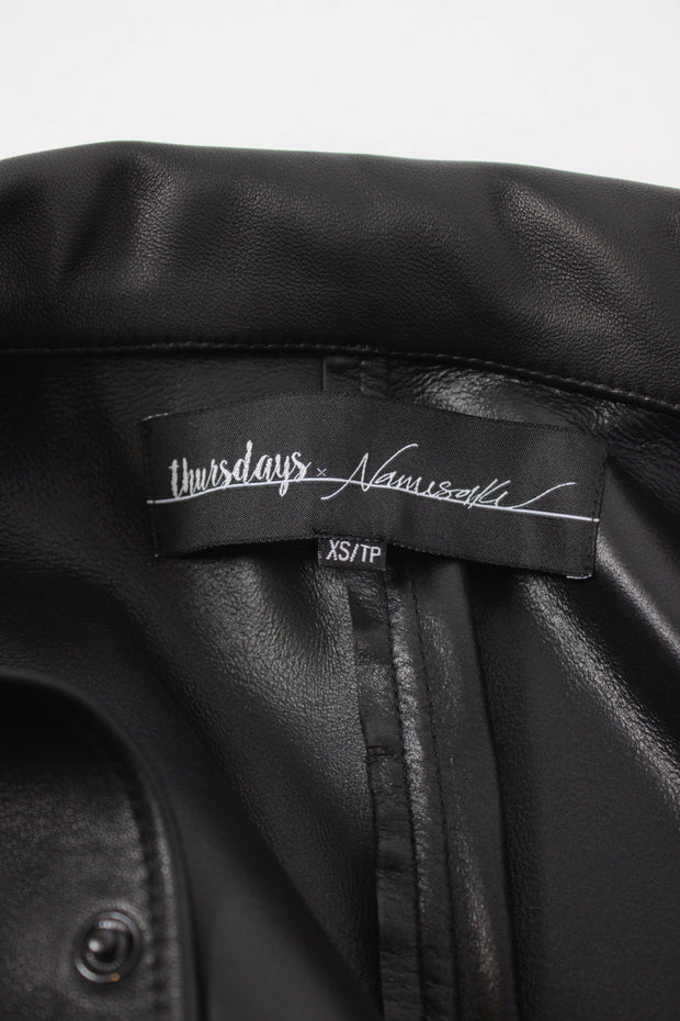 Thursdays X Namesake Crop Leather Jacket