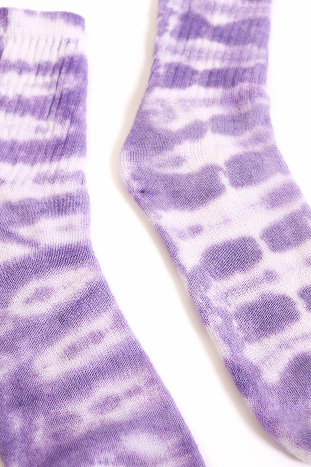 Purple Tie Dye Socks