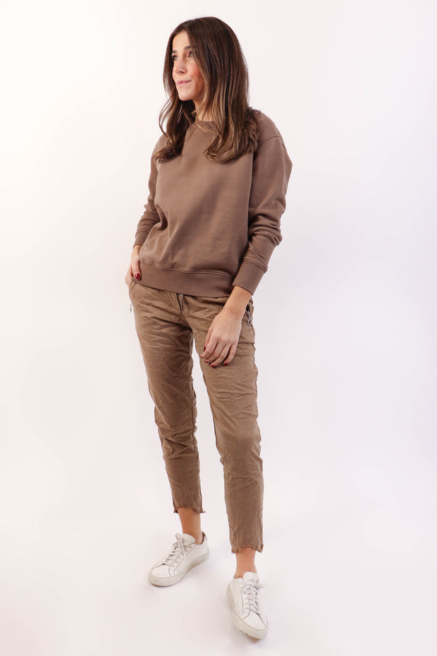 Everyday Warm Taupe Crewneck
