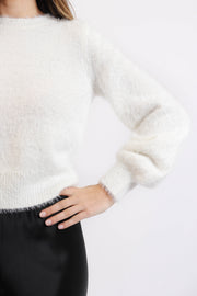 Fluffy Cropped Sweater