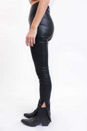 Leather Side Slit Pant