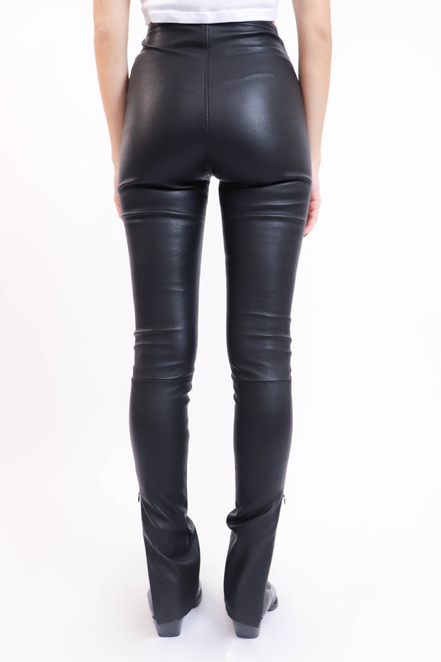 Leather Side Slit Pant
